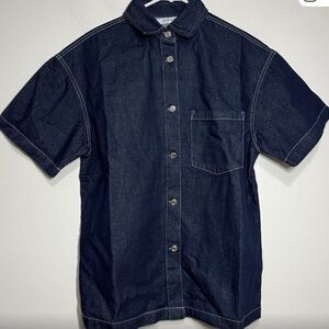 Parke Dark Blue Denim Shirt